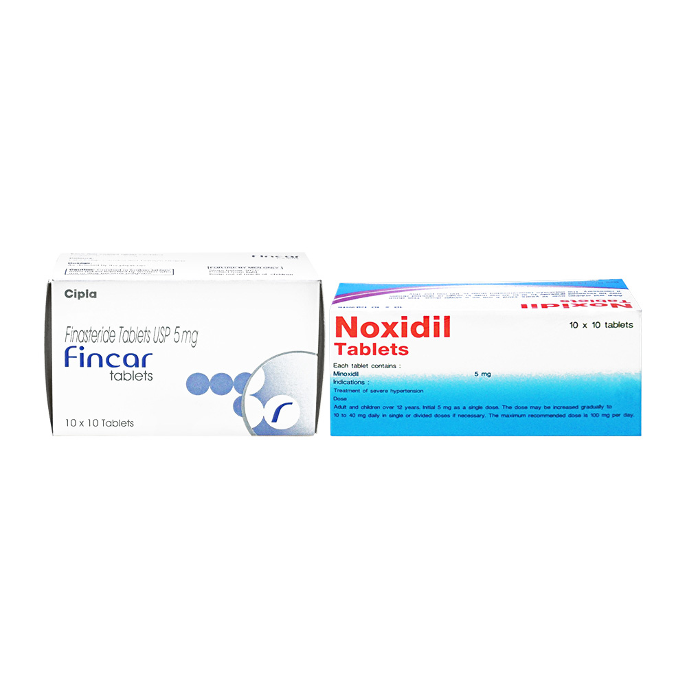 商品画像: フィンカー5mg100錠+ノキシジル5mg100錠